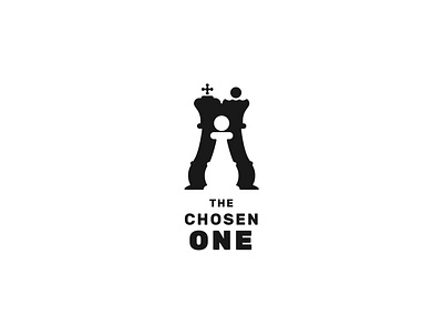 The Chosen One Logo Design branddesign brandidentity branding concept checkout chess chess piece chessboard chosen horse king logo minimalist logo vector vector illustration