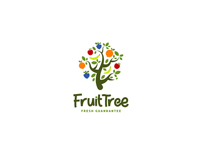 Fruit Tree Logo Design agriculture branddesign brandidentity branding branding concept design farm fruit illustration leaf logo logo design logodesign tree