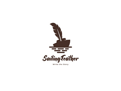 Sailing Feather Logo Design
