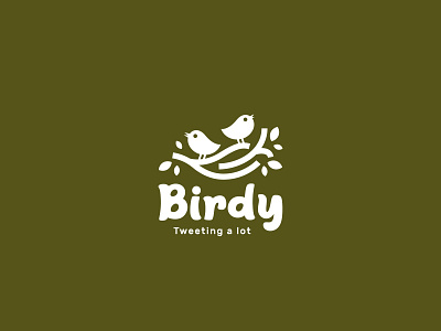 Birdy Logo Design bird birdy branddesign brandidentity branding branding concept chat communication design discussion green leaf logo logo design logodesign nature talk tree tweet twitter