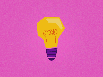 I've got an idea 2d animation cartoon idea light bulb style
