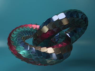 Snake Ring 3d arnold artwork c4d render visual
