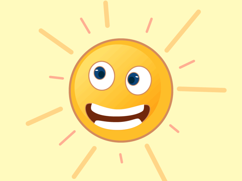 Happy Sun is so Happy animation happy sun