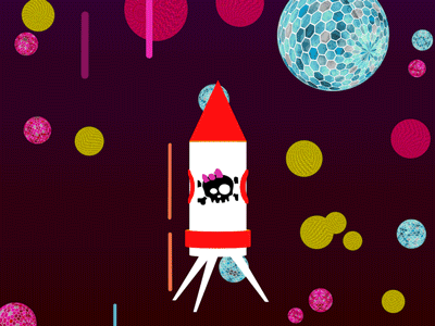 Up to the sky animation rocket sky the to up