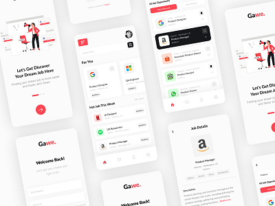 Gawe. Job Apps - UI Design