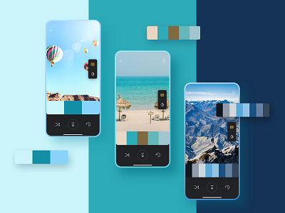 Colorgizes | Color Palette Management Mobile App UIUX Design alphabag android app color color palette colorgizes design ios palette ui ux