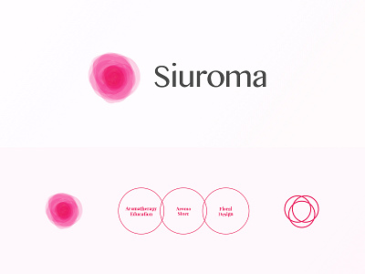 Siuroma | Brand Logo Design branding design essential oil floral logo siuroma