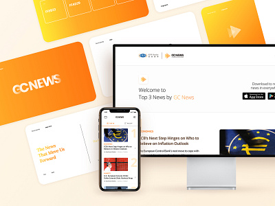 GCNEWS BY KVB GLOBAL CAPITAL | News  Mobile App UIUX Design