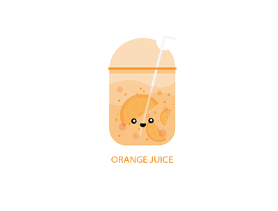 orange juice adobe cute design drink illustration juice kawaii orange orange juice