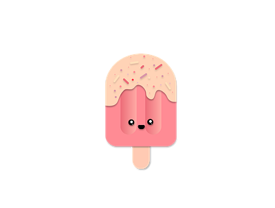 Popsickle adobe cute ice cream illustration kawaii popsickle
