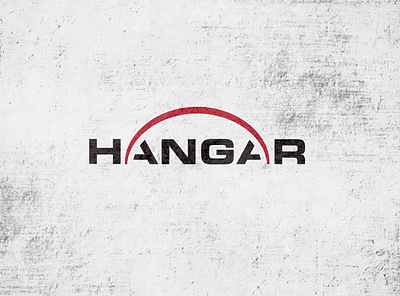 Hangar Logo arc hangar industrial logo negative space roof