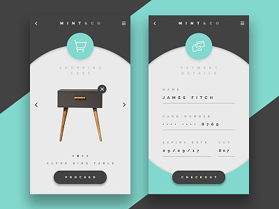 Product Checkout dailyui design furniture product design ui ux