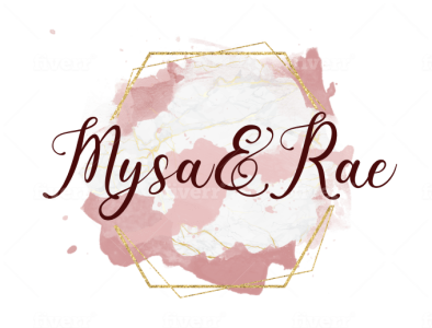 Mysa and Rae brand identity feminine logo logo signature logo watercolor