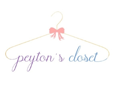 Peyton's Closet brand identity elegent feminine logo logo design signature logo