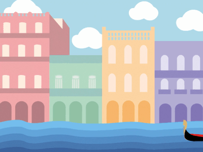 Venice trip adobe illustrator art covid19 dachshund design dog illustration gif graphic design illustration art italy travel trip advisor trip app vacation venice