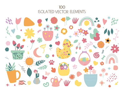 Bloom Clipart Set