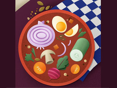 Still life drawing 🍳 basic color palette cook cooking design designer egg illustration illustrators ingredients