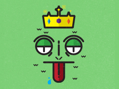 King C. character design icon illustration lizard vector