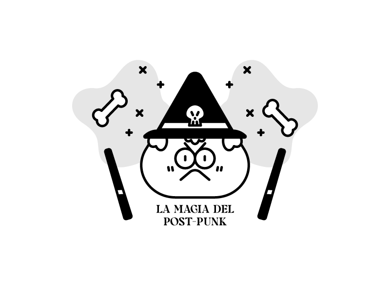 la magia del post-punk dark illustration magic magician postpunk punk wizard