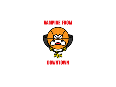 vampire From Downtown basketball halloween illustration slamdunk vamp vampire vector vector art