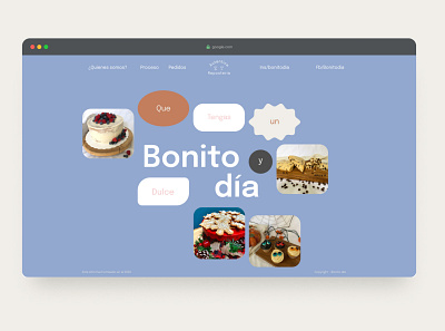Bonito día bakery branding ui website