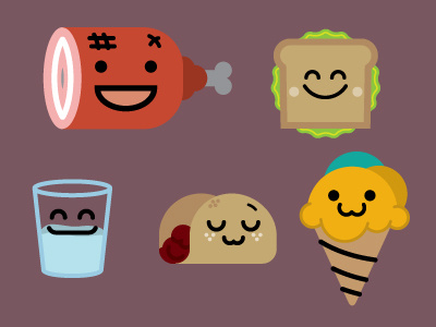 kawaii Food comida food icon kawaii vector