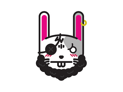 Pirate Rabbit gdl guadalajara icon illustration mexico pirate rabbit