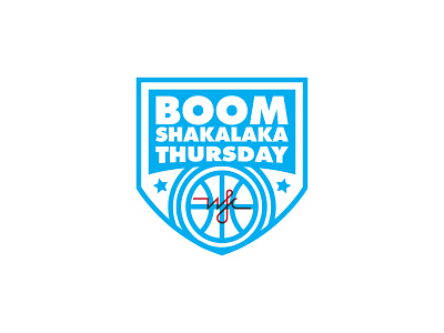 Boom Shakalaka Thursday basket basketball dunk icon logo vector