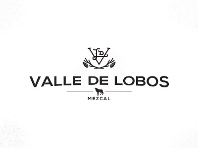 Valle de lobos alcohol liquour lobo logo mezcal valley wolf