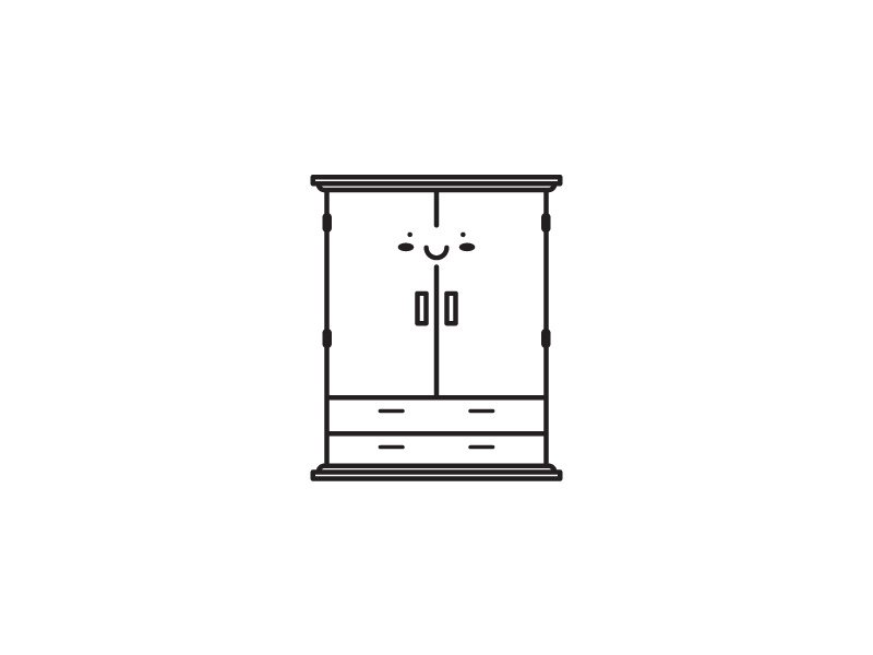 Happy Closet by Miguel Avila for WELOVECORNER on Dribbble