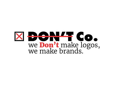 Don't Co. agency brand logo proyect