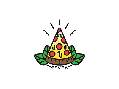 Pizza 4 eva icon pepperoni pizza pizza lover tattoo