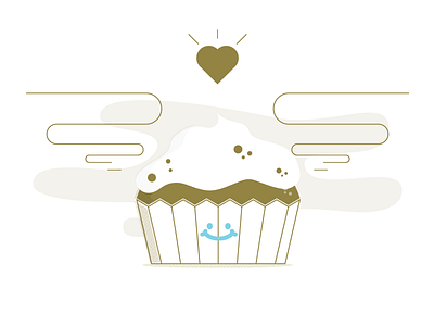 bonito día valentine's day bakery bonito dia branding cupcake illustration muffin pasteleria valentines day