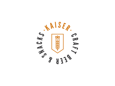 Kaiser bar bar logo beer cerveza craft beer restaurant logo