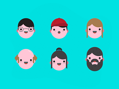 ¡Hola! character design emoji face happy hola