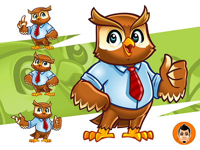 Friendly Owl Mascot adorable approachable branding character cute design friendly graphic design happy illustration logo mascot owl vector