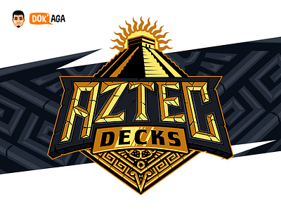 AZTEC decks design illustration logo