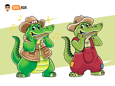 Harmonica Alligator / Crocodile