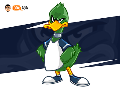 Angry Duck angry approachable branding character design friendly green happy illustration logo mascot moody snobbish