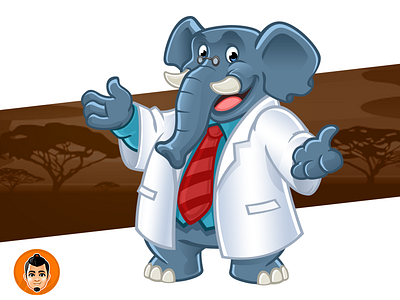 Elephant Doctor approachable doctor elephant labcoat