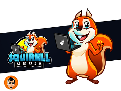 Squirrell Media computer cute squirel techy