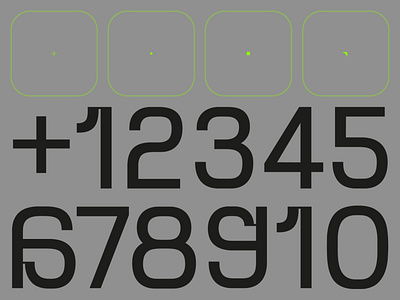 Drab font numbers