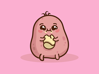 Kawaii Pink Potato