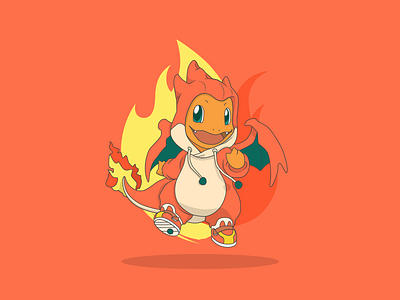 I choose you Charmander cartoon charizard charmander fire illustration orange pokemon