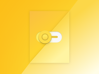 Daily UI Challenge #015 - Switch card challenge dailyui gradient switch toggle ui yellow