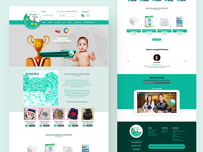 Chmurka Biała Web UI 2020 baby baby clothes ui ux web webdesign website website builder