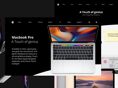 Apple Macbook Launch design ui