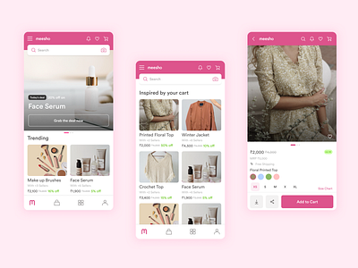 Meesho Design design figmadesign meesho minimal product design ui