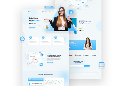 Consult Landing Page design icon ui ux