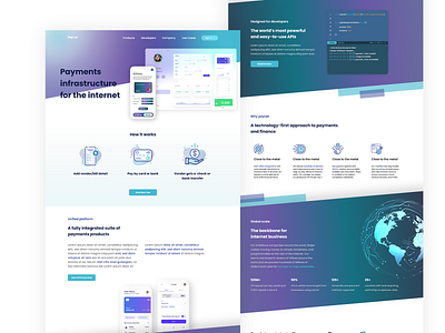 PayWeb-Payment Site Landing Page icon payment uiux wallet webdesign